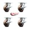 Service Caster 5 Inch Heavy Duty High Temp Phenolic Caster Set with Roller Bearings and Brakes SCC-35S520-PHRHT-SLB-4 - alternate 5